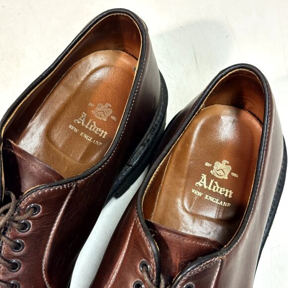 EXCELLENT Alden Plain Toe Blucher Brown Horween Chromexcel PTB